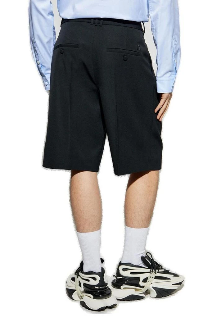 Balmain Balmain Grain De Poudre Pleated Bermuda Shorts 3