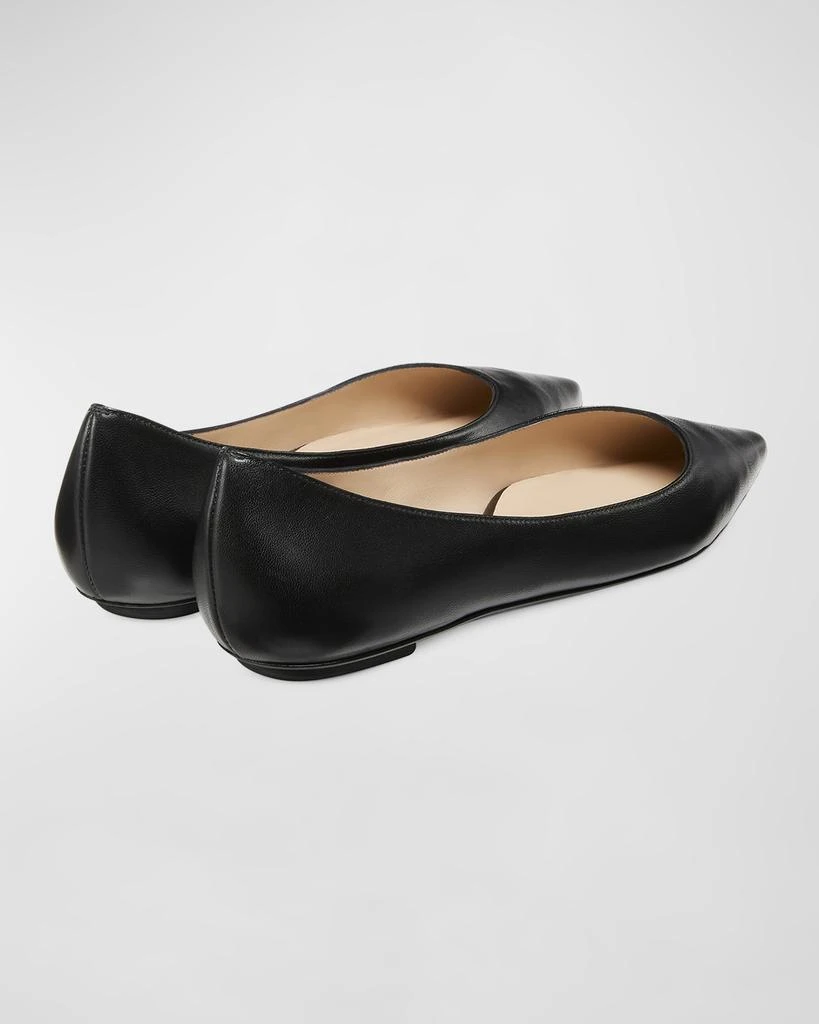 Stuart Weitzman Emilia Leather Ballerina Flats 5