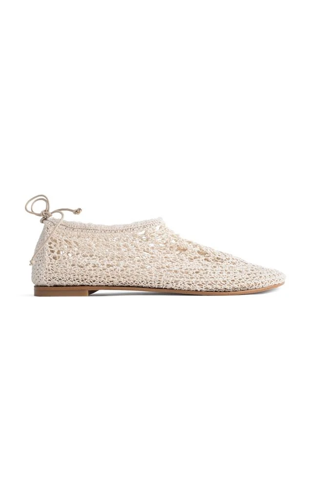 Hvoya Hvoya - Chaotic Cotton Ballet Flats - Ivory - IT 36 - Moda Operandi 1