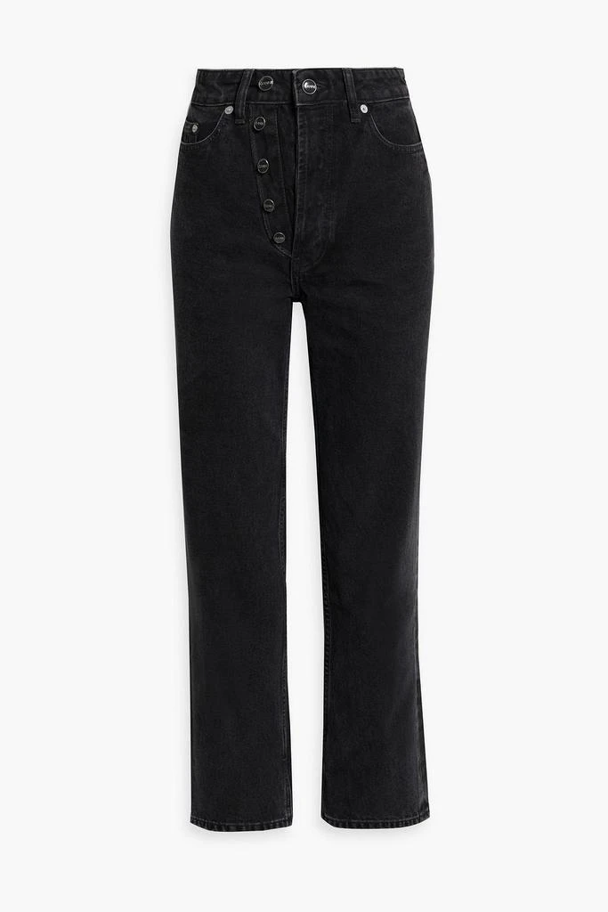 Ganni Figni high-rise straight-leg jeans 1