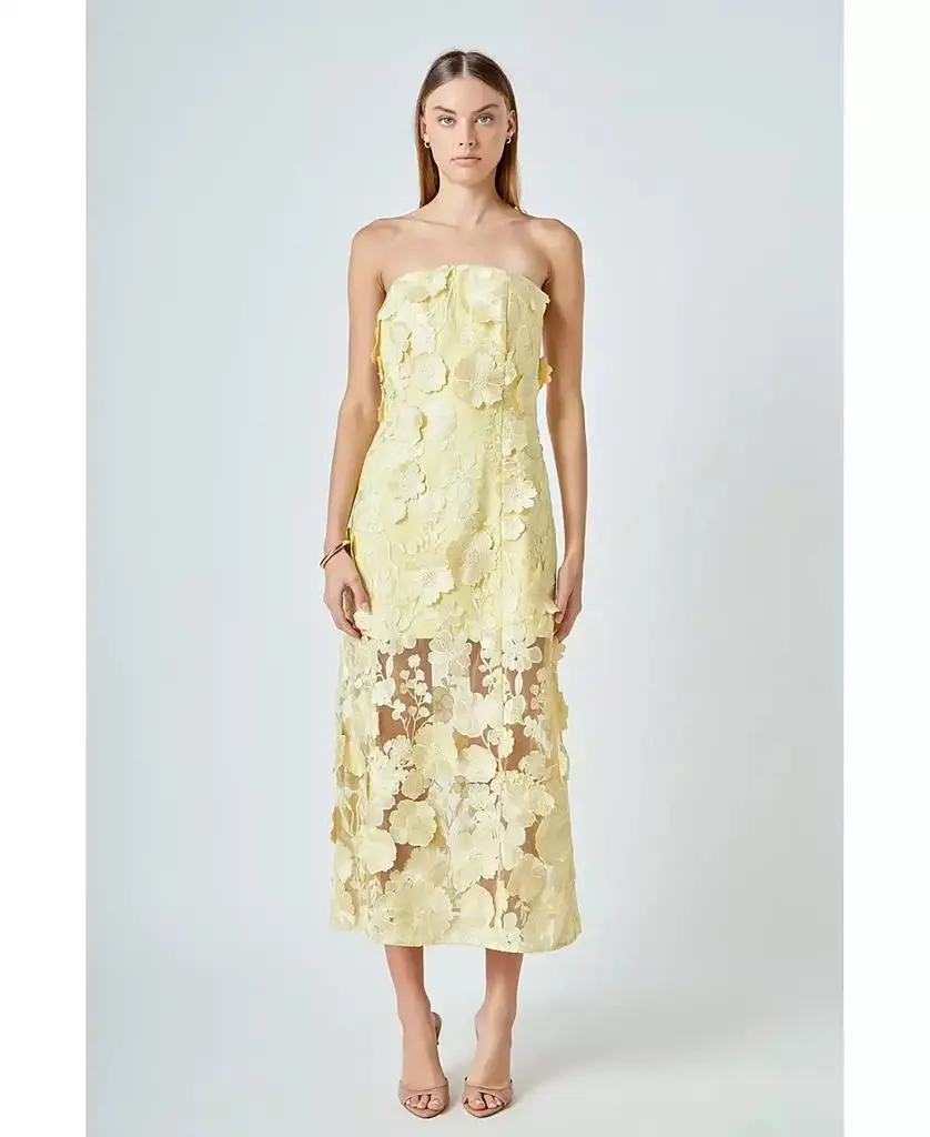Endless Rose Strapless Ruffled Maxi Dress - Dresses & Skirts - Free  Shipping - BeyondStyle