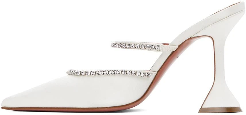 Amina Muaddi White Gilda Mules 3