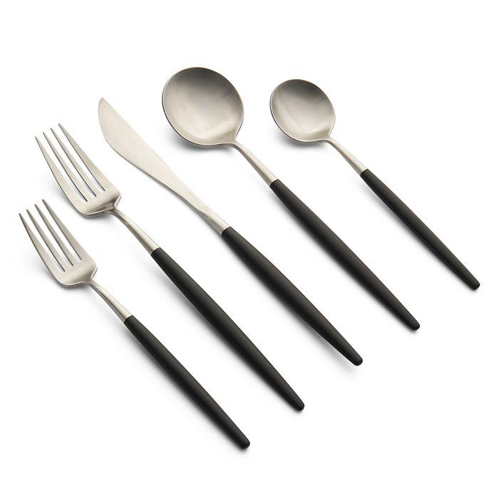 Cambridge Sojourn Black Satin 20 Piece Flatware Set