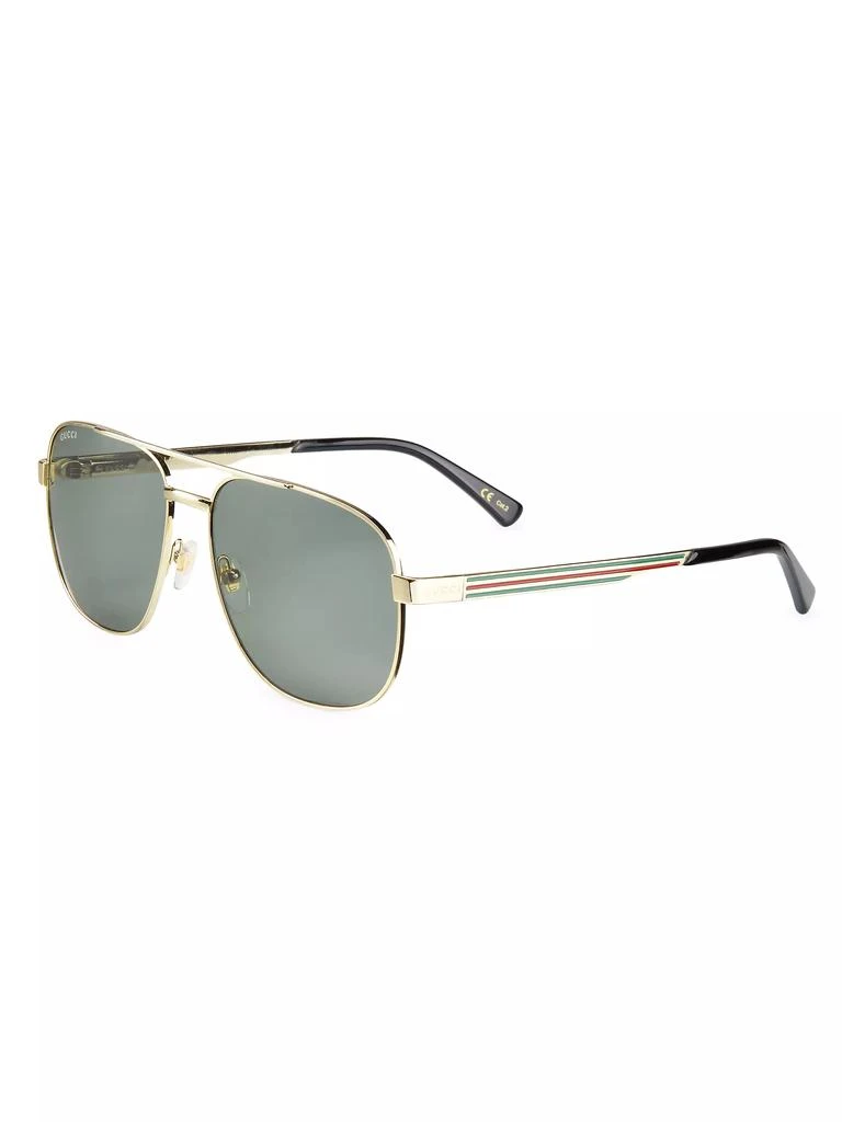 Gucci Politician 60MM Navigator Sunglasses 2