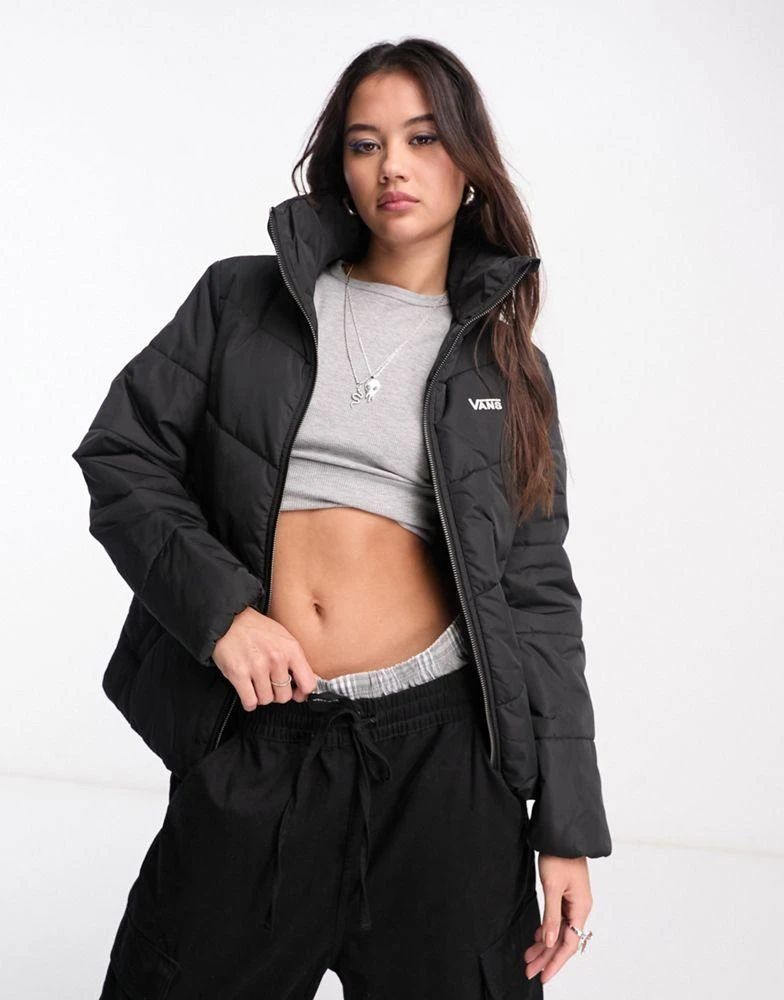 Vans Vans Foundry puffer jacket in black 1