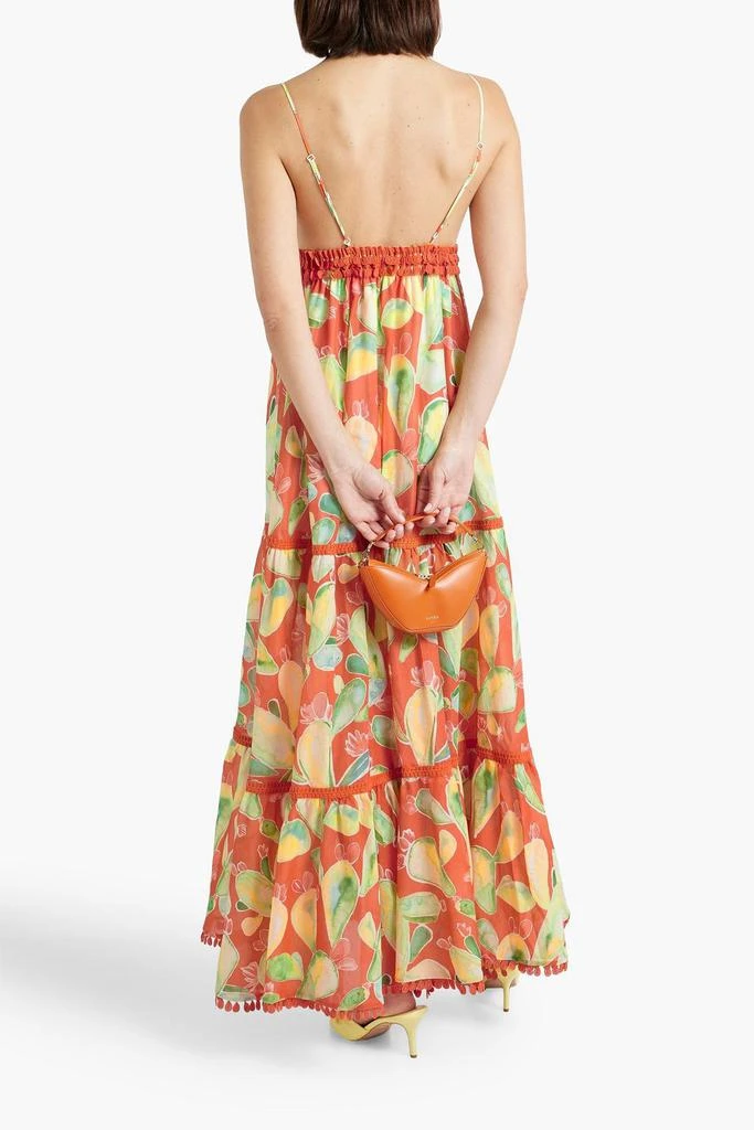 Charo Ruiz Ibiza Melia tiered printed cotton-blend voile maxi dress 3