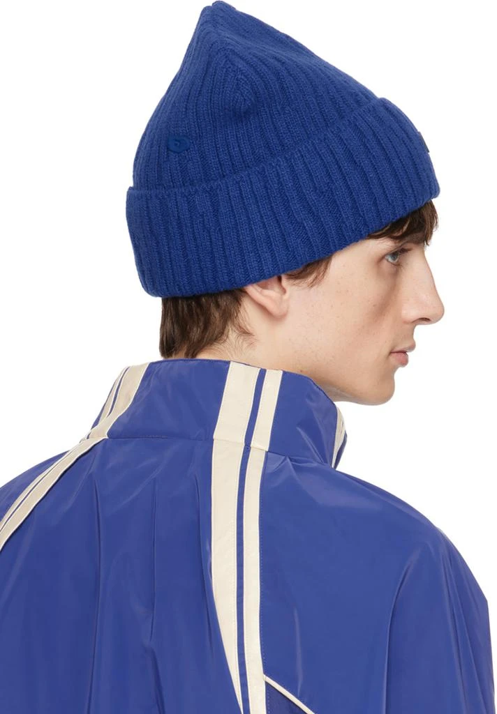 ADER error Blue Ribbed Beanie 3