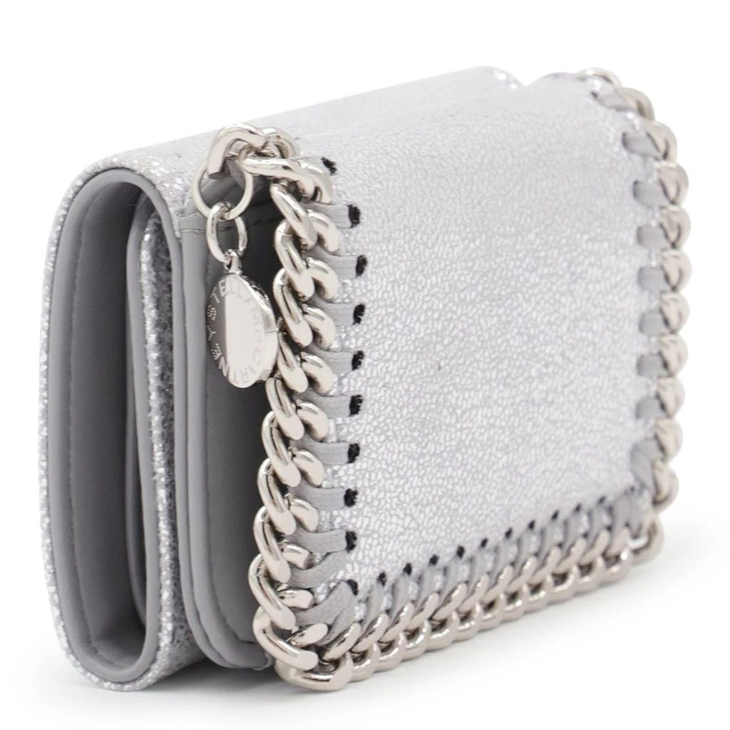 Stella McCartney Stella Mccartney Silver Faux Leather Falabella Wallet 2