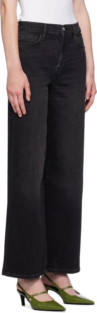 FRAME Black 'Le Slim Palazzo' Jeans 2