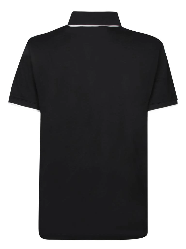 Emporio Armani Black Cotton Polo Shirt 2
