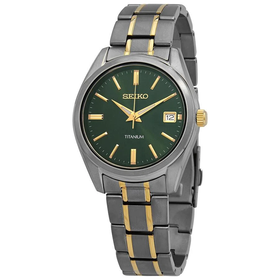 Seiko Essentials Quartz Green Dial Men's Watch SUR377 1