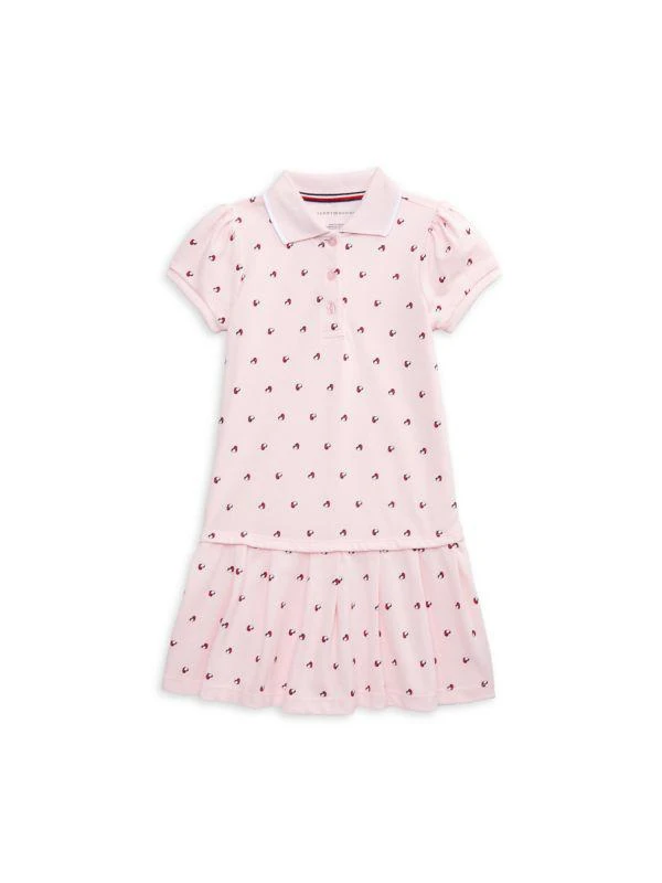 Baby Girl's & Little Girl's Heart Logo Print Dress  On Sale Now with Up to  40% Off | Discover Exclusive Deals & Savings at BeyondStyle  Authentic Tommy  Hilfiger kids|girls|dresses|Girls with