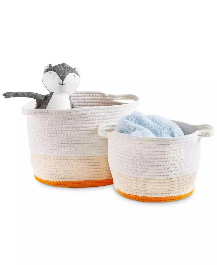 Honey Can Do Nesting Cotton Rope Storage Baskets, Set of 2 2