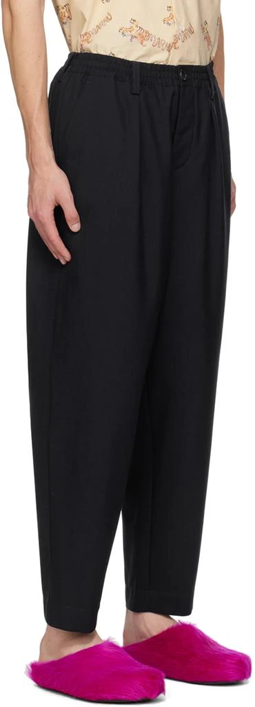 Marni Navy Cropped Drawstring Trousers 2