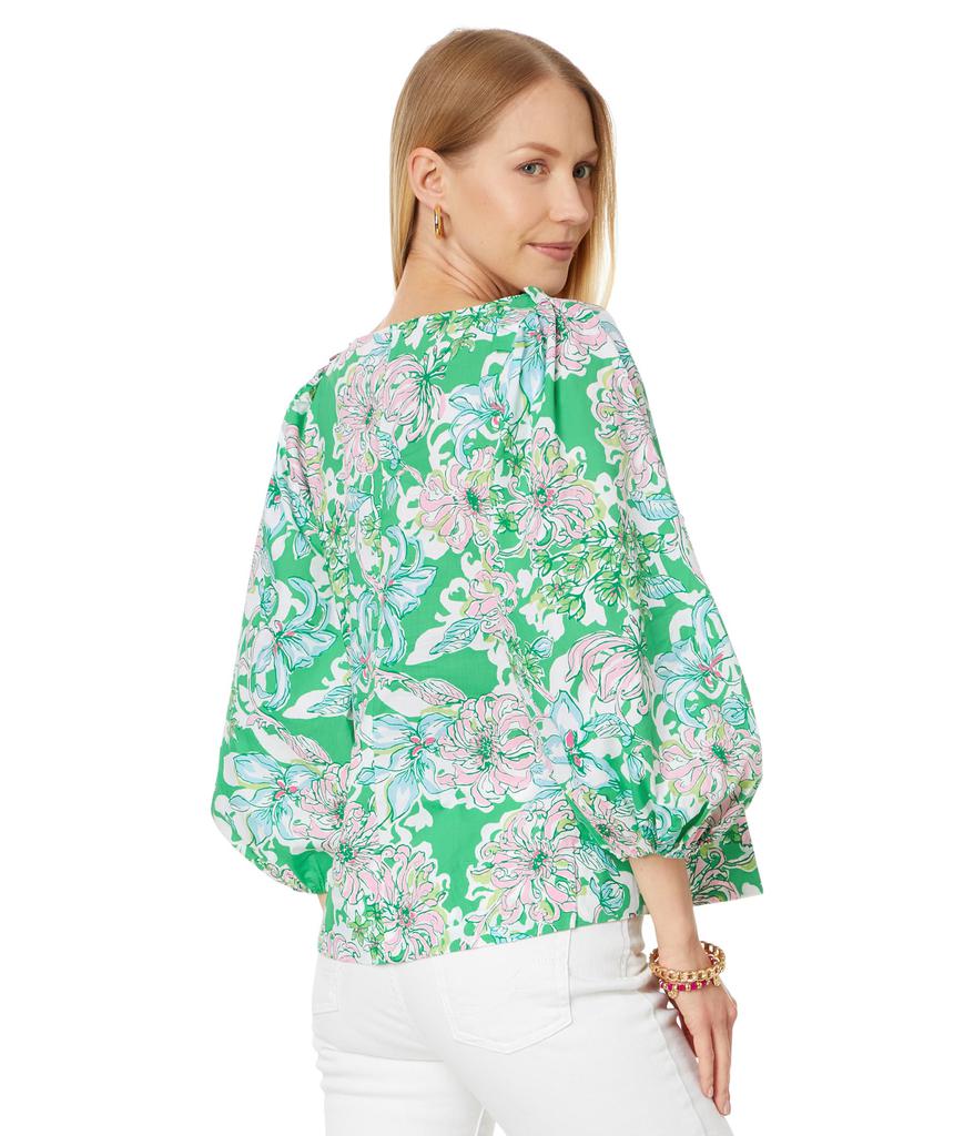 Lilly Pulitzer Barbara 3/4 Sleeve Cotton Top