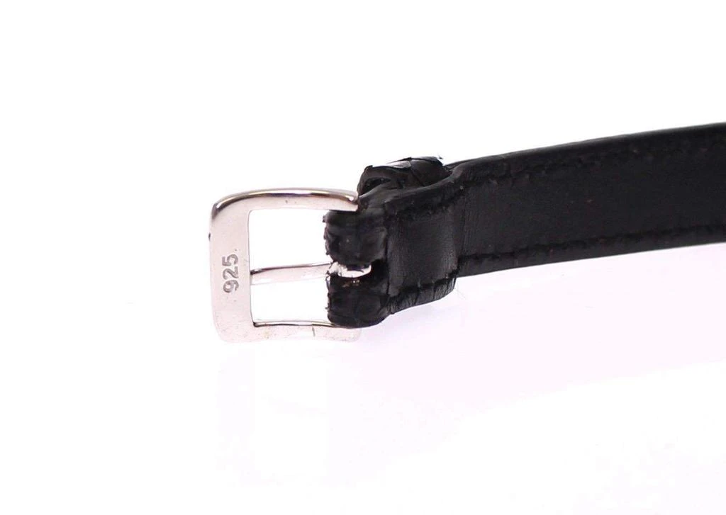 Nialaya Snakeskin CZ LOVE 925 Silver Bracelet 4