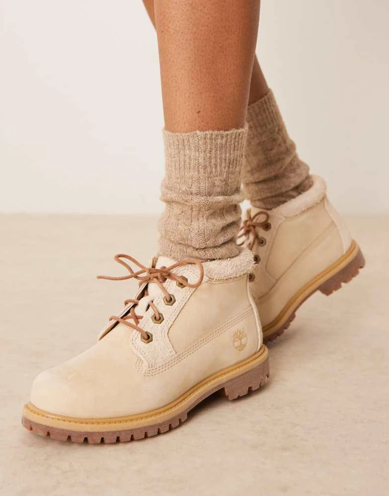 Timberland Timberland Nellie boots in off white nubuck 1