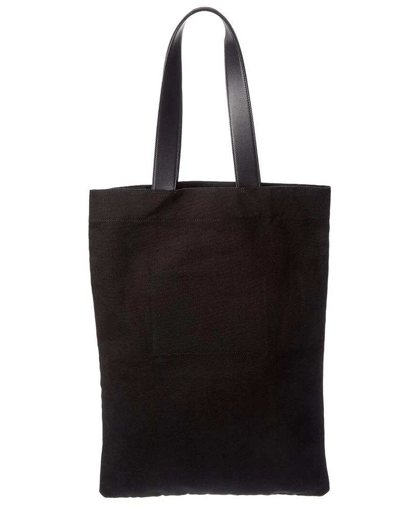 Jil Sander Large Canvas 
Leather Tote 2