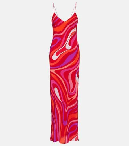 Pucci Marmo silk slip dress 1