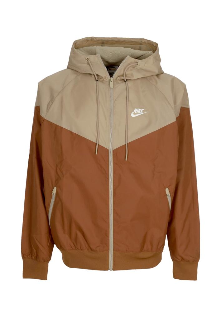 Nike Windbreaker Men Sportswear Woven Lined Windrunner Hooded Jacket Lt British Tan khaki sail Coats BeyondStyle