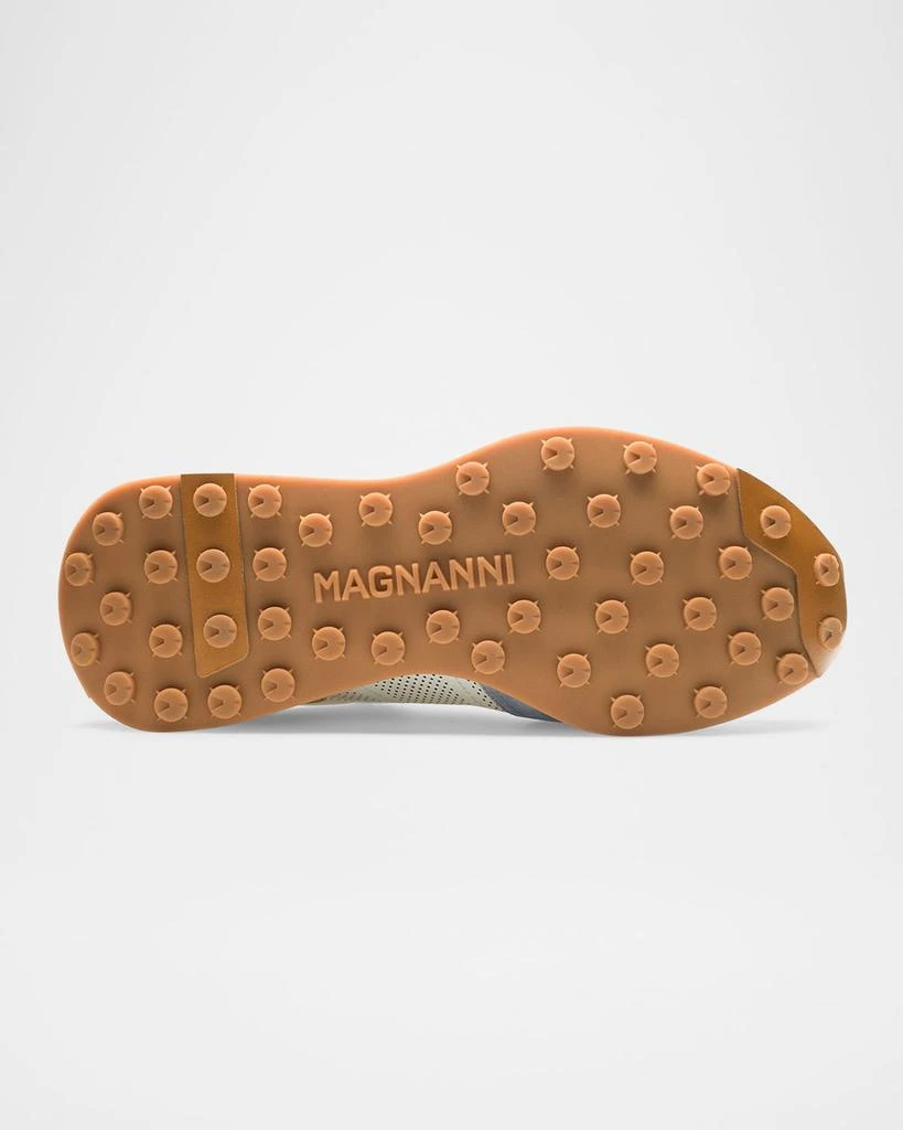 Magnanni Men's Romero Leather and Suede Runner Sneakers 6
