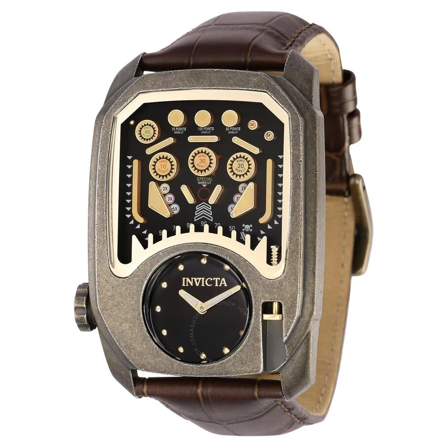 Invicta Cuadro Quartz Black Dial Men's Watch 35454 1