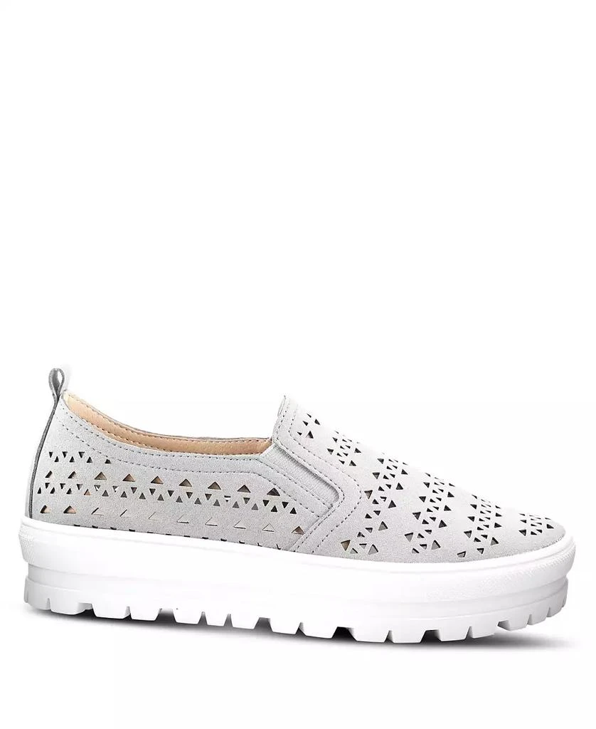 PATRIZIA Women
s ANGELITA Geometric Cutout Slip-On Platform Athleisure Shoes 5