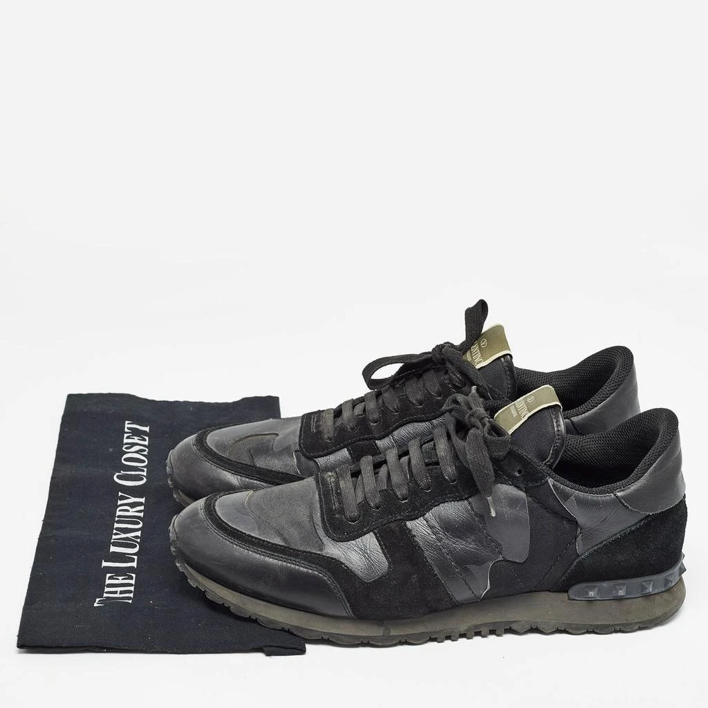 Valentino Valentino Black Suede and Leather Rockrunner Sneakers Size 45 9