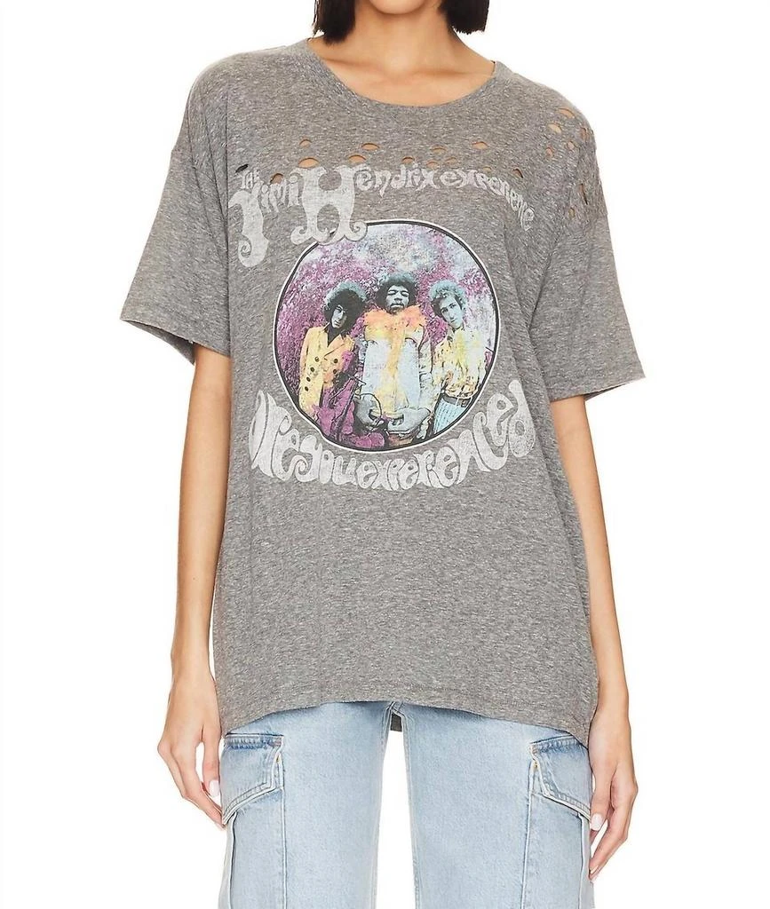 DAYDREAMER Jimi Hendrix Are You Experienced Merch Tee In Heather Grey 1