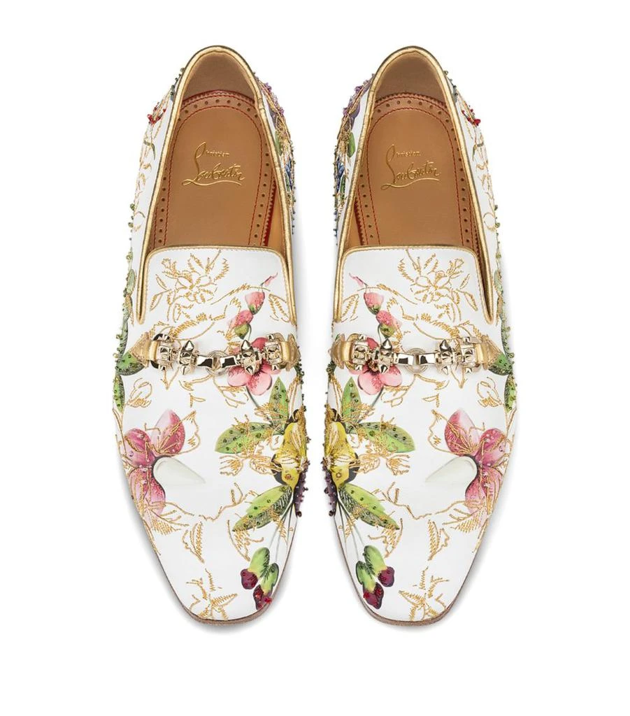 Christian Louboutin Dandyswing Floral Print Loafers  display picture 2