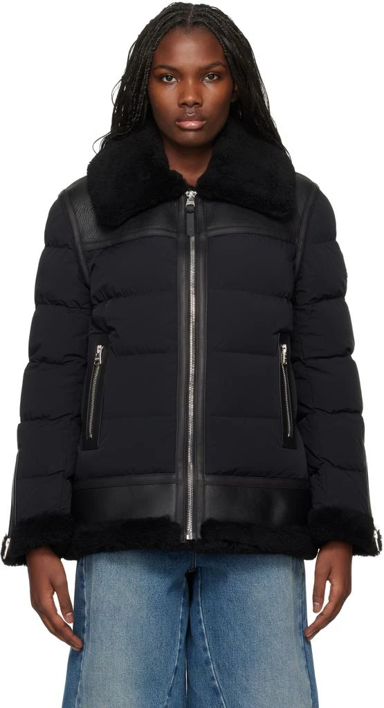 Mackage Black Vanna Down Shearling Jacket 1