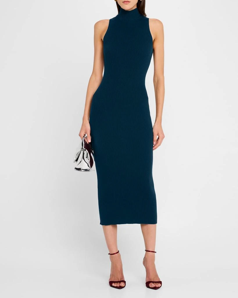 Sablyn Rib-Knit Cashmere Fitted Dress 2