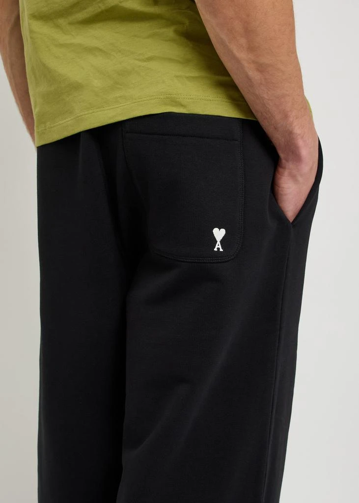 AMI Logo-embroidered cotton sweatpants 5