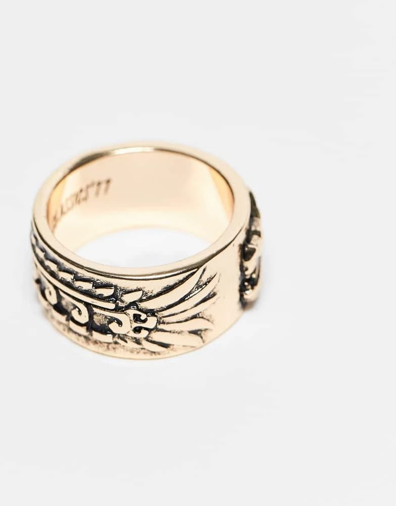 CLASSICS 77 Classics 77 quetzalcoatl band ring in gold 3
