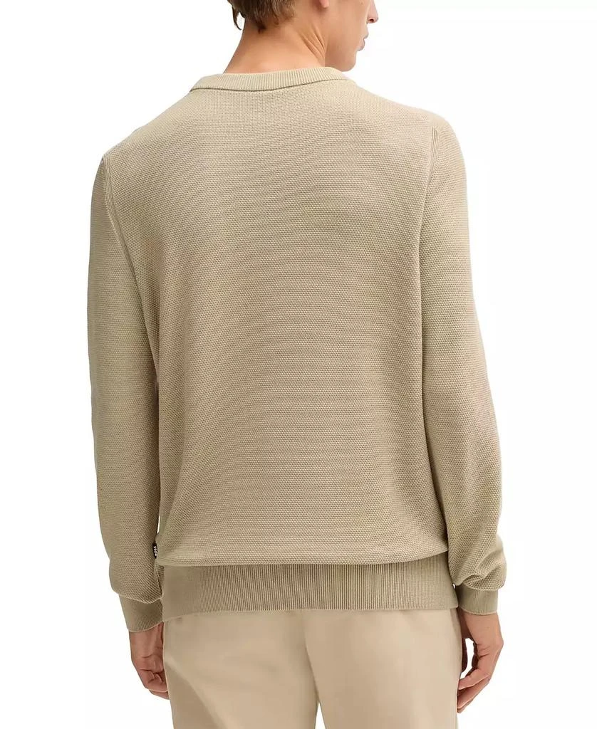 Hugo Boss Men's Micro-Structured Crew-Neck Sweater 5
