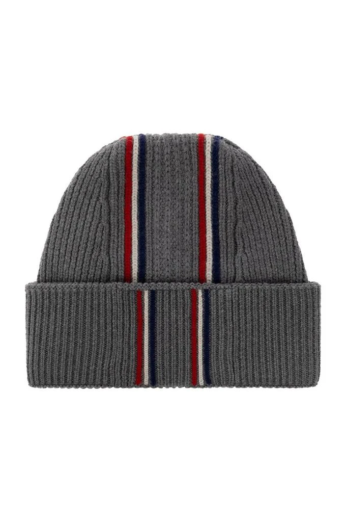 Moncler Moncler Logo Patch Knitted Beanie 2
