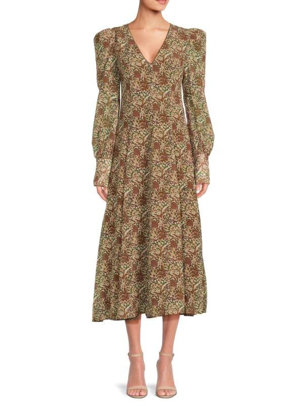 CAARA Erna Floral Midi Dress 1