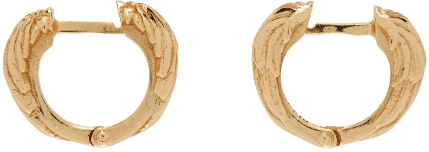 Emanuele Bicocchi Gold Wings Hoop Earrings 1
