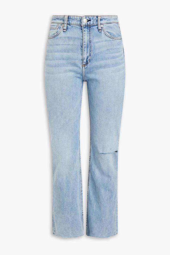 Rag & Bone Casey distressed high-rise kick-flare jeans 1