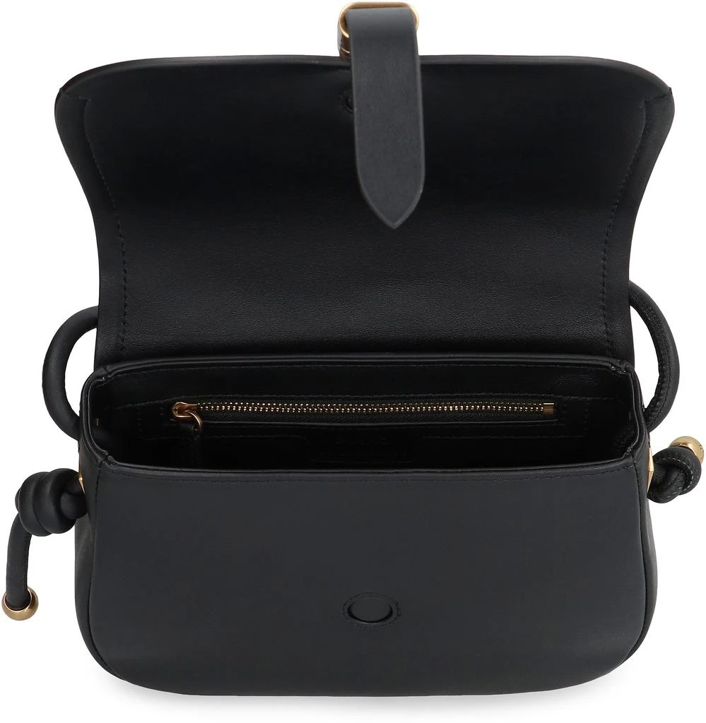 PINKO MINI SADDLE BAG LEATHER CROSSBODY BAG 4