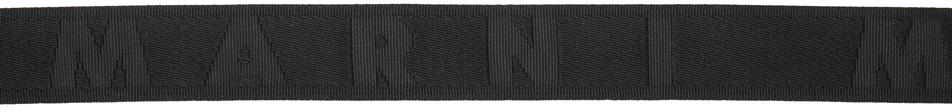 Marni Black Slider Logo Belt
