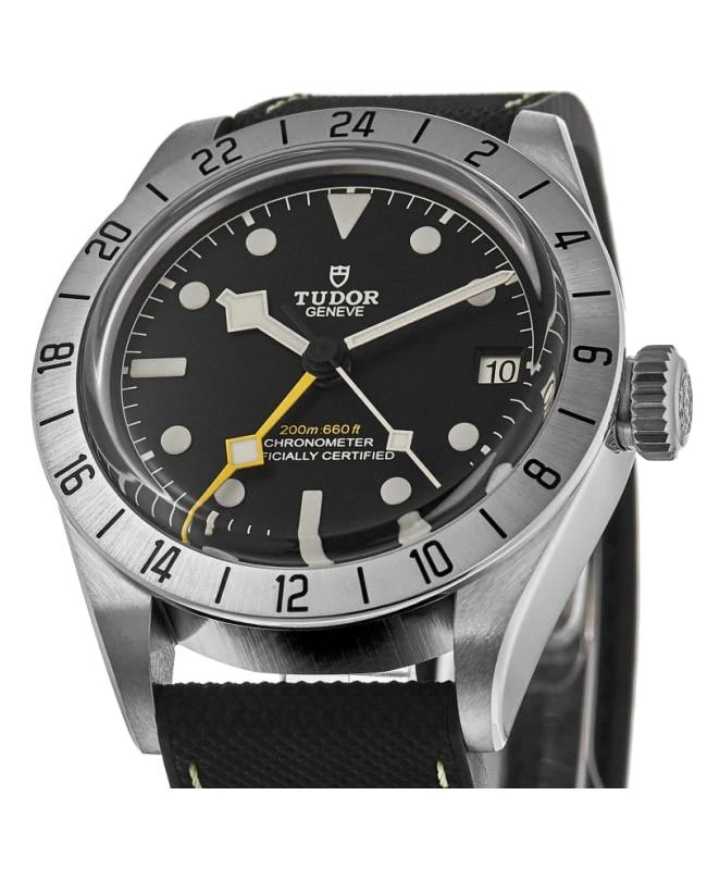 Tudor Tudor Black Bay Pro Automatic Black Dial Rubber and Leather Strap Men's Watch M79470-0003 2