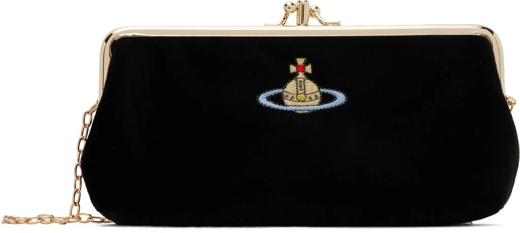 Vivienne Westwood Black Db Frame Purse Chain Bag 1