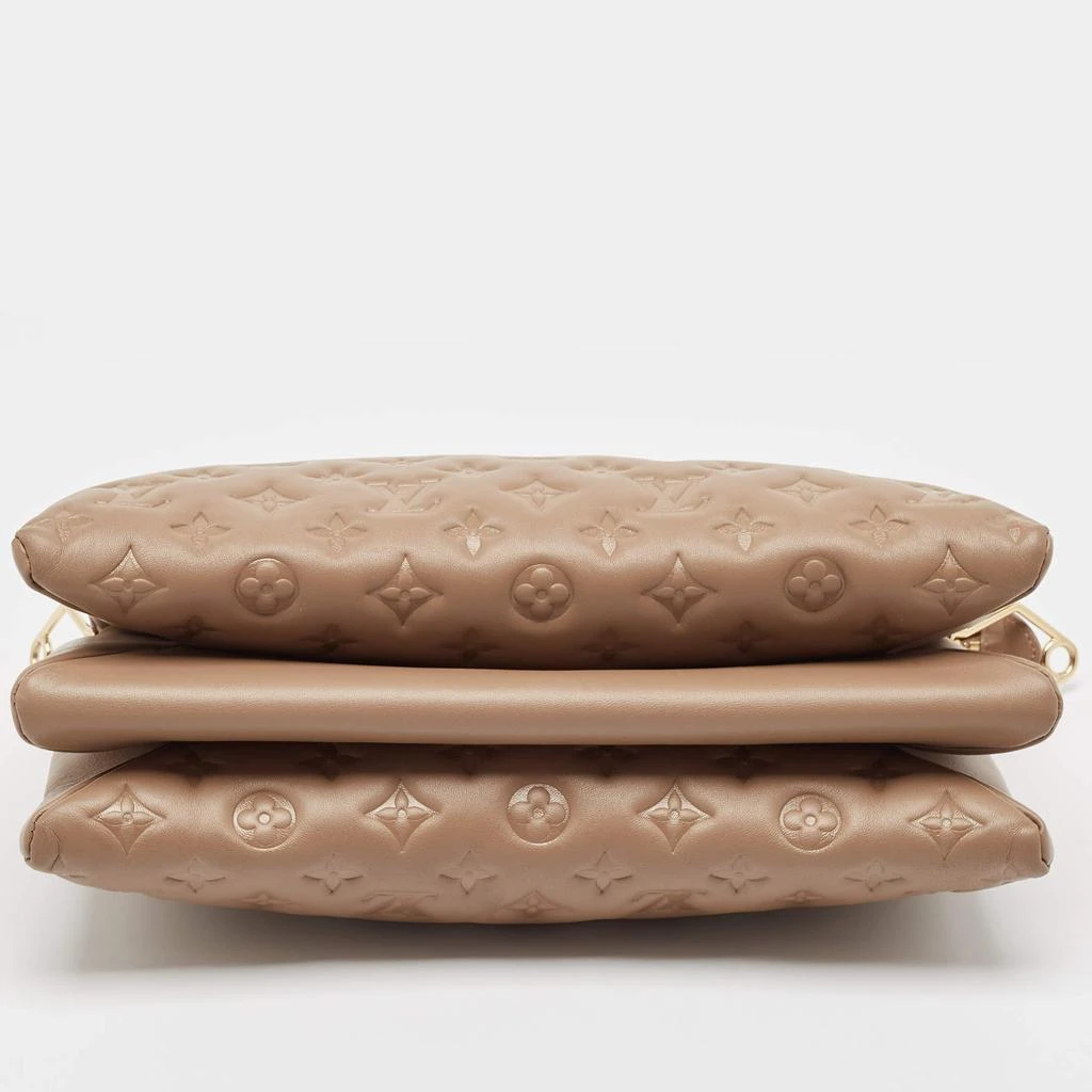 Louis Vuitton Louis Vuitton Taupe Monogram Puffy Leather Coussin MM Bag 7