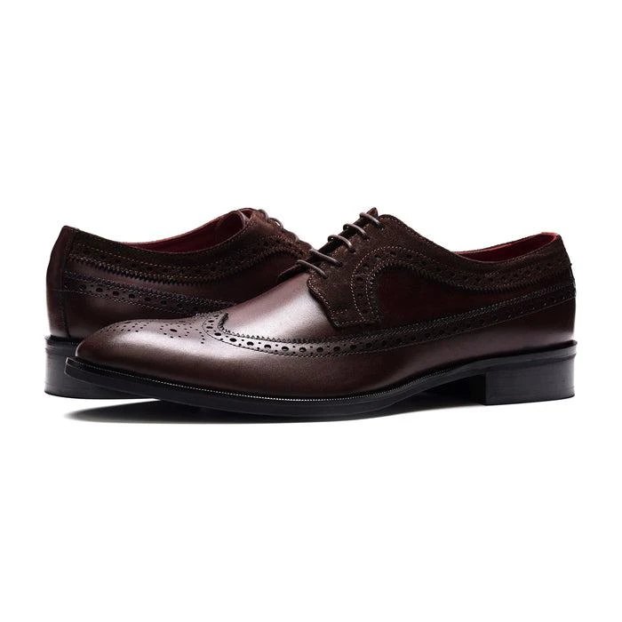 Carlos Santana Black Wingtip Oxford Dress Shoes Men’s Size 11 Brogue Lace Up Carlos by Carlos Santana Men main image 2