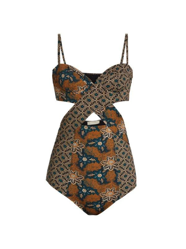 Ulla Johnson Luna Maillot Print One Piece Swimsuit 4