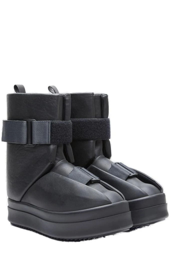 Rick Owens Rick Owens Round-Toe Buckle-Fastened Ankle Boots 3