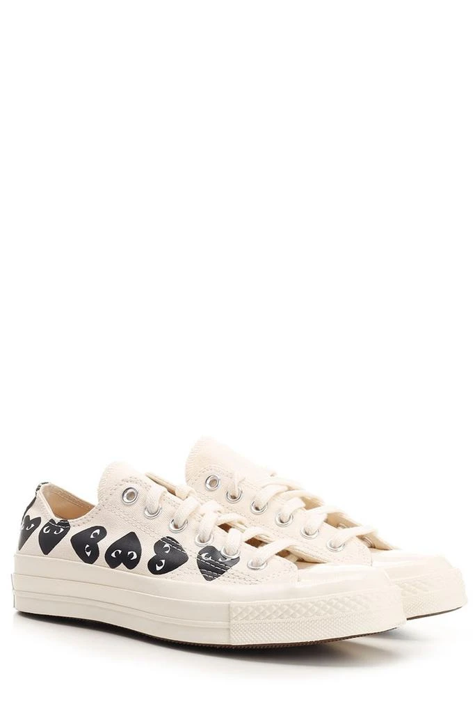 Comme des Garcons Comme des Garçons Play X Converse Chuck 70 Heart Printed Lace-Up Sneakers 2