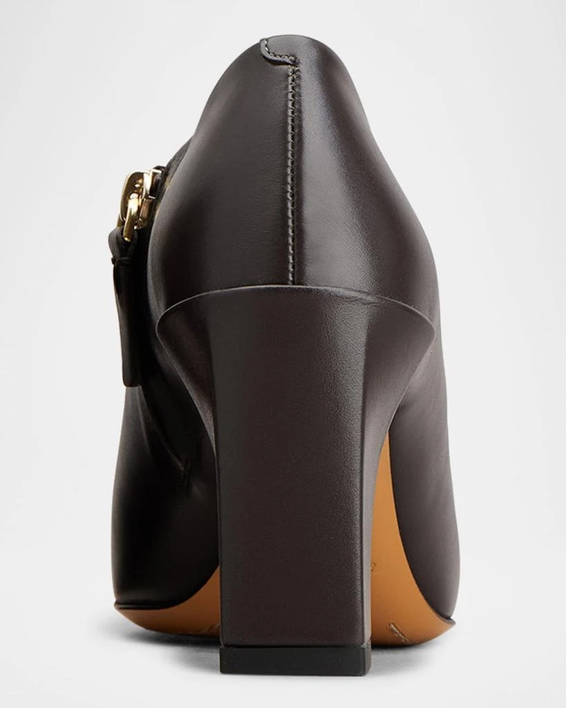Tod's Square-Toe Leather Zip Ankle Booties 3