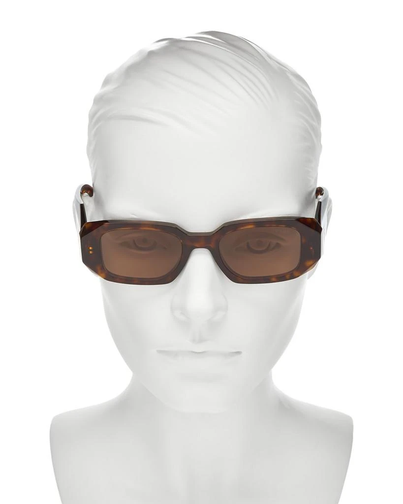Prada Symbole Rectangular Sunglasses, 49mm 3